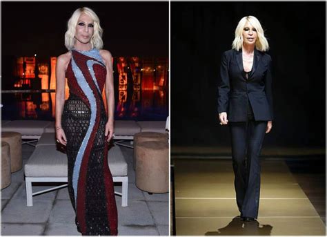 versace abiti classici donna|donatella versace height and weight.